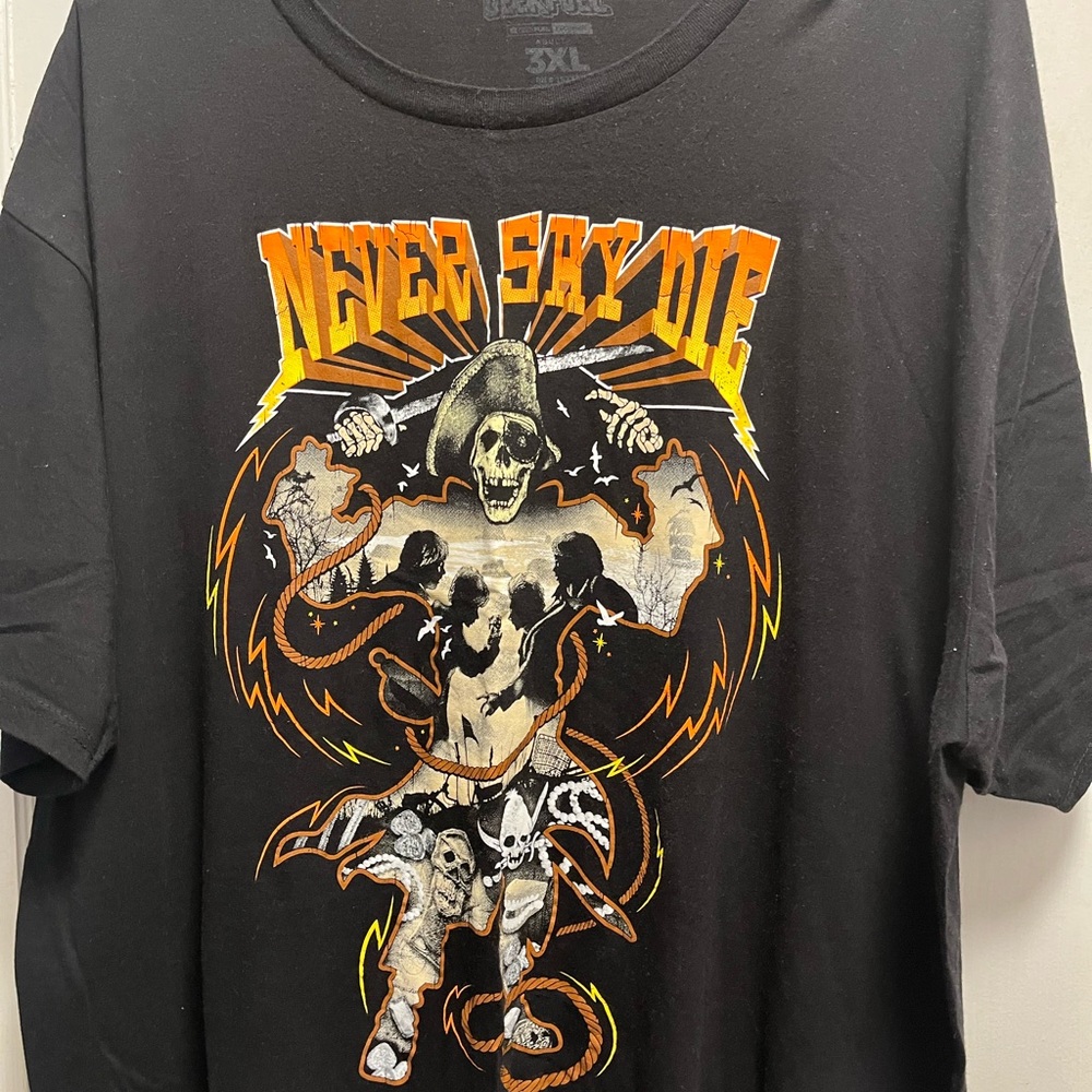 Geek fuel Never Say Die The Goonies mens t shirt 3xl never worn